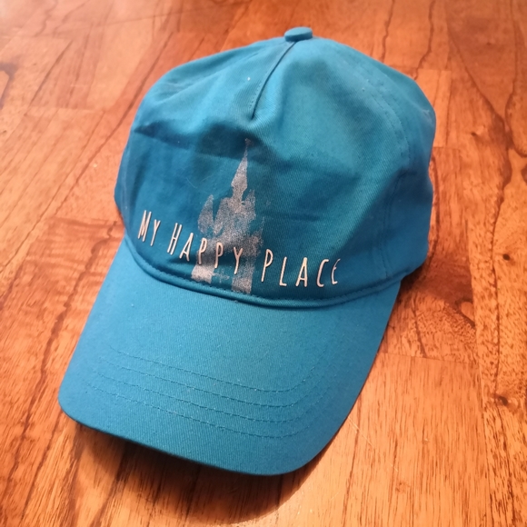 SOLD Disney Parks My Happy Place Blue Dad Cap Hat - Picture 5 of 6